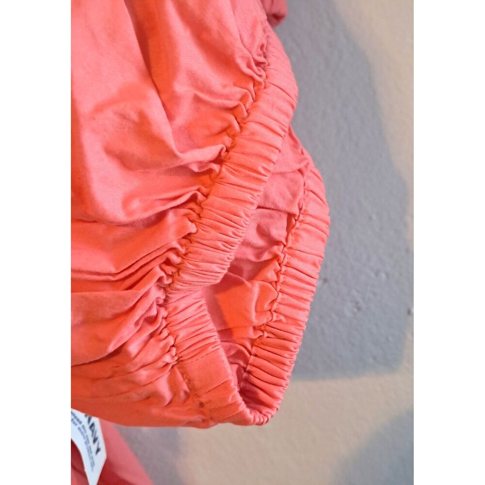 Old Navy Size 4X Blouse Coral Puff Sleeve Cutout Baby Doll Swing Blouse - Picture 6 of 16